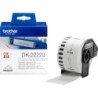Etiqueta brother dk22223 cinta papel continuo adhesiva removible blanca 50 mm x 30,48 mt