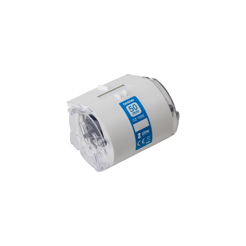 Cinta brother cz-1005 impresion color para impresora vc-500w rollo 50 mm x 5 m