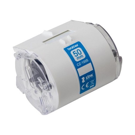 Cinta brother cz-1005 impresion color para impresora vc-500w rollo 50 mm x 5 m