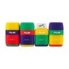 Sacapuntas milan plastico 2 usos con goma compact mix