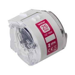 Cinta brother cz-1004 impresion color para impresora vc-500w rollo 25 mm x 5 m