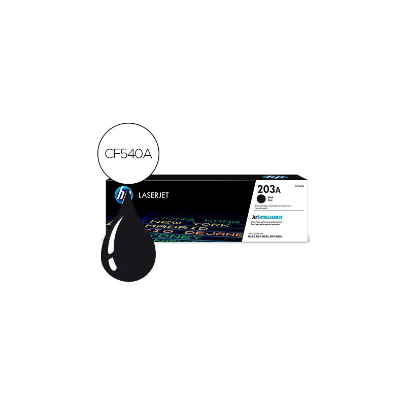 Toner hp 203a laserjet pro m254 / mfp m280 / mfp m281 negro 1400 paginas