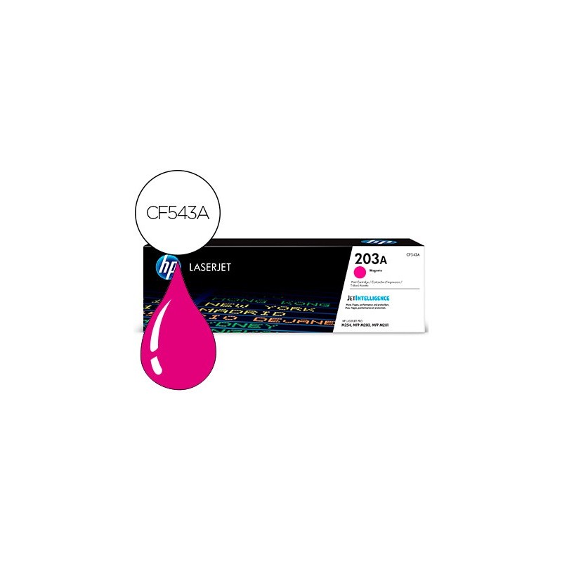 Toner hp 203a laserjet pro m254 / mfp m280 / mfp m281 magenta 1300 paginas