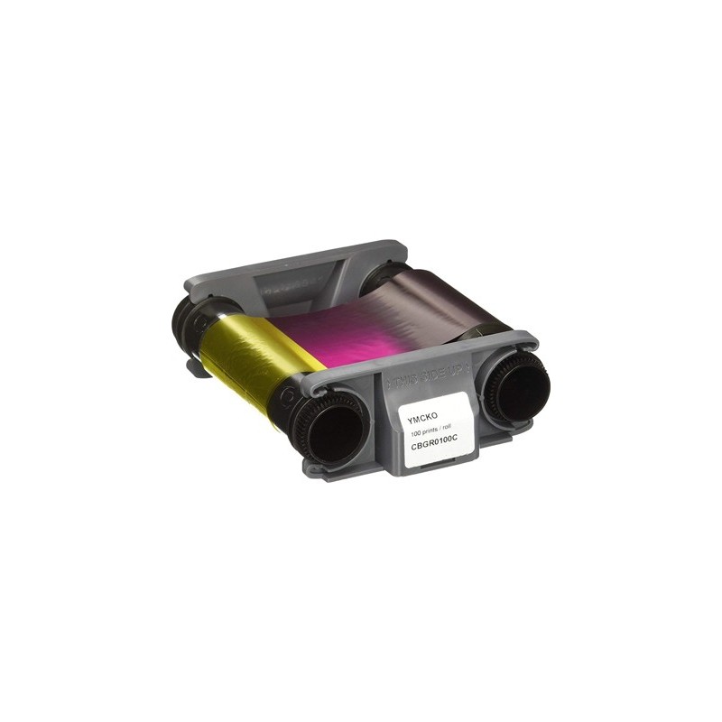Cinta para impresora de tarjeta badgy color para 100 impresiones