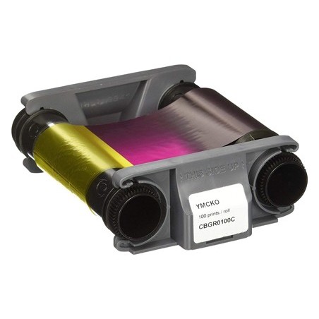 Cinta para impresora de tarjeta badgy color para 100 impresiones