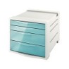 Fichero cajones de sobremesa esselte colour ice plastico 4 cajones color azul 245x365x285 mm