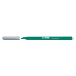 Rotulador giotto turbo color lavable con punta bloqueada unicolor verde oscuro