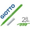 Rotulador giotto turbo color lavable con punta bloqueada unicolor verde