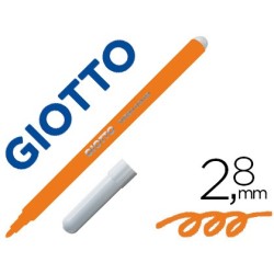 Rotulador giotto turbo color lavable con punta bloqueada unicolor naranja