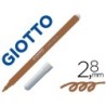 Rotulador giotto turbo color lavable con punta bloqueada unicolor marron