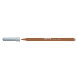Rotulador giotto turbo color lavable con punta bloqueada unicolor marron