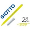 Rotulador giotto turbo color lavable con punta bloqueada unicolor amarillo