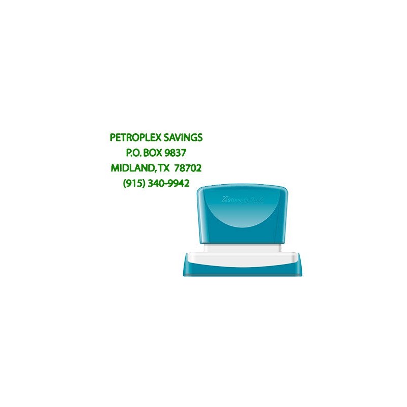 Sello x'stamper quix personalizable color verde medidas 36x61 mm q-16 Sello x'stamper quix personalizable color verde medidas 36x61 mm q-16