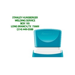 Sello x'stamper quix personalizable color verde medidas 24x49 mm q-12