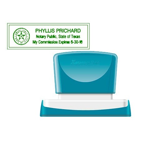 Sello x'stamper quix personalizable color verde medidas 22x69 mm q-18