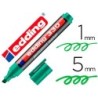Rotulador edding marcador permanente 330 verde punta biselada 1-5 mm recargable