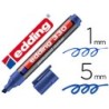 Rotulador edding marcador permanente 330 azul punta biselada 1-5 mm recargable