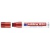 Rotulador edding marcador permanente 850 rojo punta biselada 5-15 mm recargable
