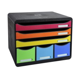 Fichero cajones sobremesa exacompta iderama arlequin 6 cajones multicolores 270x355x271 mm