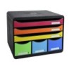 Fichero cajones sobremesa exacompta iderama arlequin 6 cajones multicolores 270x355x271 mm
