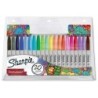 Rotulador sharpie permanente punta fina blister de 20 unidades colores surtidos