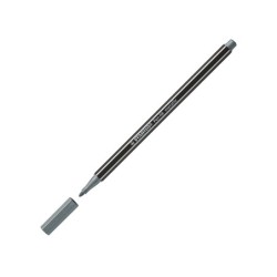Rotulador stabilo acuarelable pen 68 metalico plata punta gruesa 1mm