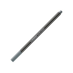 Rotulador stabilo acuarelable pen 68 metalico plata punta gruesa 1mm