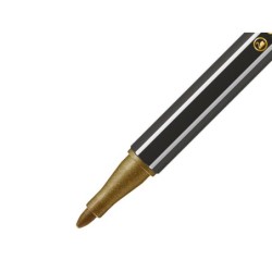 Rotulador stabilo acuarelable pen 68 metalico oro punta gruesa 1mm