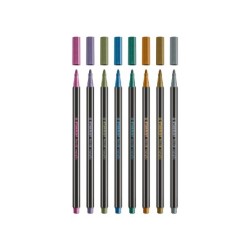 Rotulador stabilo acuarelable pen 68 metalico cobrepunta gruesa 1mm