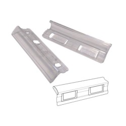 Visor de cristal gio corto cristal transparente 8,5x1,5 cm