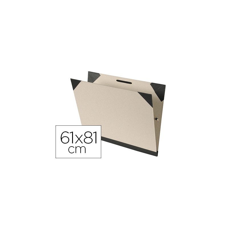Carpeta dibujo canson brut 61x81 cm con gomas color kraftclaro