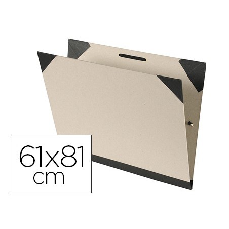 Carpeta dibujo canson brut 61x81 cm con gomas color kraftclaro