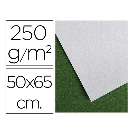 Papel secante canson 50x65 cm liso blanco 250 gr