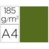 Cartulina guarro din a4 verde safari 185 gr paquete de 50 hojas