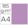 Cartulina guarro din a4 malva 185 gr paquete de 50 hojas
