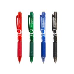 Boligrafo q-connect retractil borrable 0,7 mm color verde