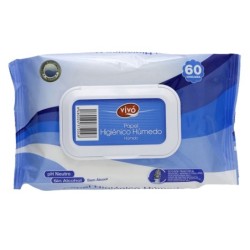 Papel higienico humedo freshness paquete con tapa de 80 unidades
