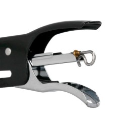 Grapadora q-connect kf22340 de tenaza metalica color negro capacidad 12 hojas usa grapas numero 10