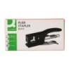 Grapadora q-connect kf22340 de tenaza metalica color negro capacidad 12 hojas usa grapas numero 10