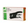Grapadora q-connect kf22340 de tenaza metalica color negro capacidad 12 hojas usa grapas numero 10