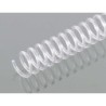 Espiral plastico q-connect transparente 32 5:1 8mm 1,8mm caja de 100 unidades