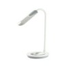 Lampara de oficina q-connect sobremesa profesional abs 18 leds 6 w interruptor sensor 3 niveles color blanco