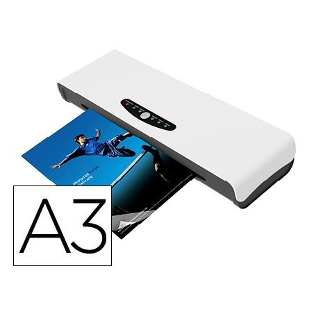 Plastificadora q-connect din a3 alto rendimiento frio/ caliente cuatro rodillos hasta 250 mc