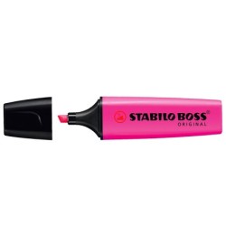 Rotulador stabilo boss fluorescente 70 magenta