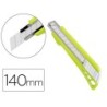 Cuter q-connect plastico ancho con guia metalica cuchilla ceramica 18 mm xd-43 blister 1 unidad
