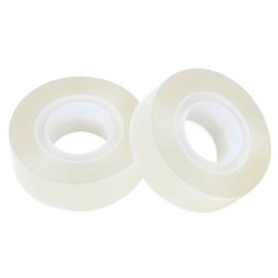 Cinta adhesiva q-connect invisible 7,5 mt x 19 mm con portarrollo en blister