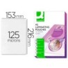 Bolsa de plastificar q-connect 153 x 216 mm din a5 125 mc autoadhesivas caja de 100 unidades