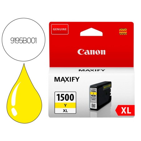Ink-jet canon pgi-1500xl mb2050 / mb2150 / mb2155 / mb2350 / mb2750 / mb2755 amarillo