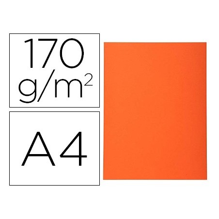 Subcarpeta cartulina reciclada exacompta din a4 naranja 170 gr