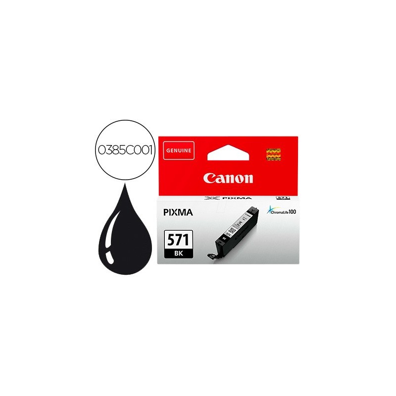 Ink-jet canon cli-571 pixma mg6852 / ts6050 / ts8050 negro
